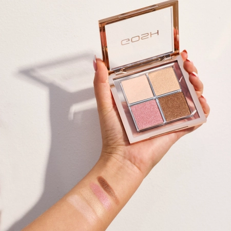 GOSH - Glow Palette - Veido Skaistinimo Paletė - 001 Fourfilled - 11,6g