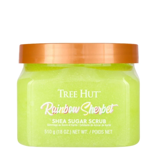 Tree Hut - Shea Sugar Scrub Rainbow Sherbet - Cukrinis Kūno Šveitiklis Vaivorykštinis Šerbetas - 510g