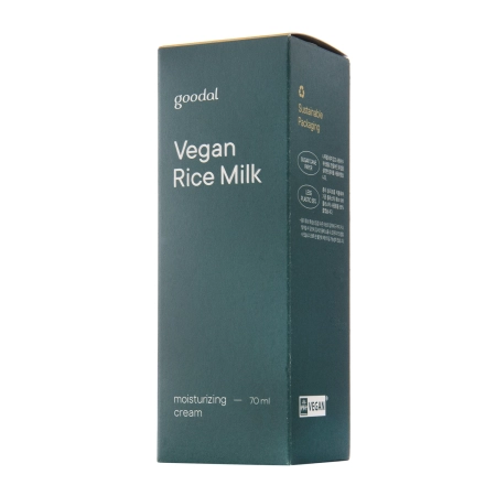 Goodal - Vegan Rice Milk Moisturizing Cream – Veganiškas Drėkinamasis Kremas – 70 ml
