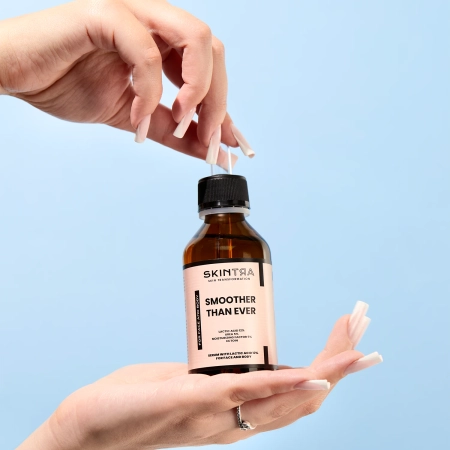 SkinTra - Smoother Than Ever - Serumas su Pieno Rūgštimi 12% Kūnui ir Veidui - 100ml