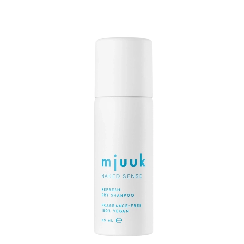 Mjuuk - Naked Sense Fragrance-free Refresh Dry Shampoo - Sausas Šampūnas Plaukams - Bekvapis - 50ml