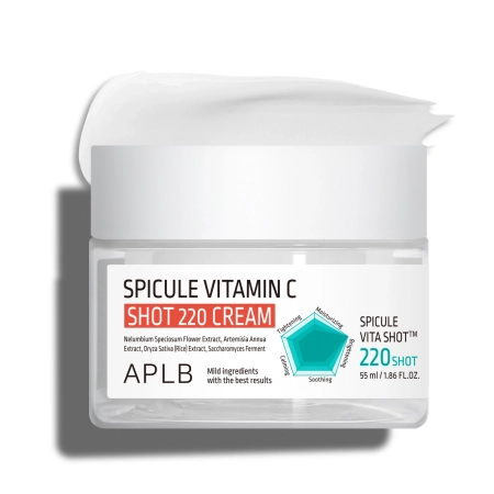 APLB - Spicule Vitamin C Shot 220 Cream - Mikroadatinis Kremas su Vitaminu C - 55ml