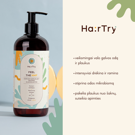 HairTry - Feel The NMF - Drėkinamasis Šampūnas - 500ml