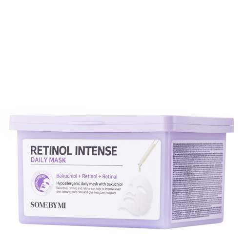 Some By Mi - Retinol Intense Daily Mask – Regeneruojamųjų ir Stangrinamųjų Lakštinių Kaukių Rinkinys – 350 ml / 30 vnt.