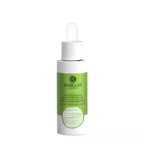 BasicLab - Esteticus - Švytėjimas ir Nuraminimas - Antioksidacinis Odą Suvienodinantis Serumas su 20 % Vitamino C - 30ml