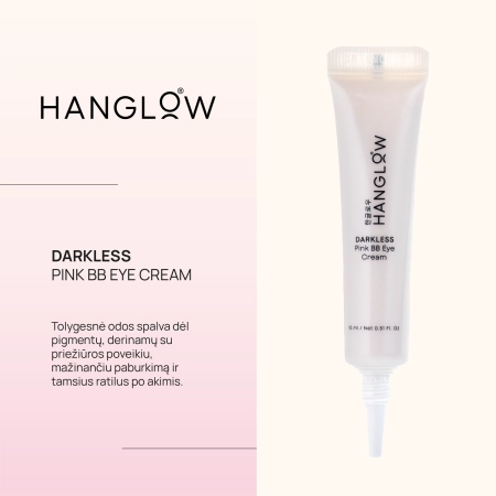 HanGlow - Darkless - Pink BB Eye Cream - Kremas - Maskuoklis Paakiams - 15ml