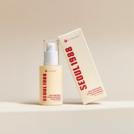 K-SECRET - SEOUL 1988 Serum : Retinal Liposome 2% + Black Ginseng - Stangrinamasis Serumas su Retinaliu - 30ml