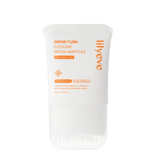 lilyeve - Grow:Turn Exosome Brush Ampoule - Stiprinamoji Ampulė Plaukams ir Galvos Odai - 100ml