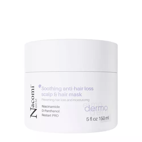 Nacomi - Next Level - Soothing Anti-Hair Loss Scalp & Hair Mask - Kaukė Galvos Odai ir Plaukams - 150ml