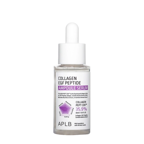 APLB - Collagen EGF Peptide Ampoule Serum - Drėkinamasis ir Stangrinamasis Veido Serumas - 40ml