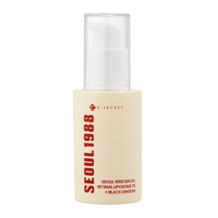 K-SECRET - SEOUL 1988 Serum : Retinal Liposome 2% + Black Ginseng - Stangrinamasis Serumas su Retinaliu - 30ml