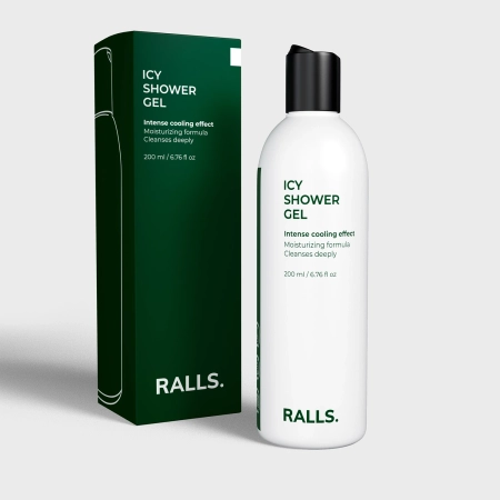 Ralls - Icy Shower Gel - Vėsinamasis Dušo Gelis - 200ml