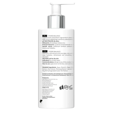 Apis - Professional - Hydro Balance - Drėkinamasis Tonikas su Jūros Dumbliais - 500ml