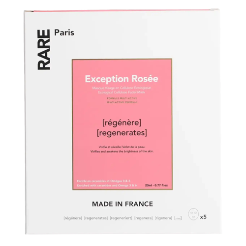 Rare Paris - Exception Rosée Box - Regeneruojančių Lakštinių Kaukių Rinkinys - 5 × 23ml