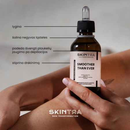 SkinTra - Smoother Than Ever - Serumas su Pieno Rūgštimi 12% Kūnui ir Veidui - 100ml
