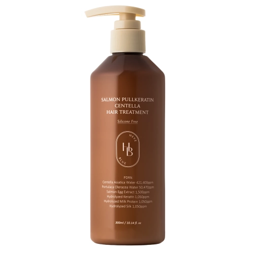 HEVEBLUE - Salmon PullKeratin Centella Hair Treatment - Regeneruojantis Kondicionierius Plaukams - 300ml