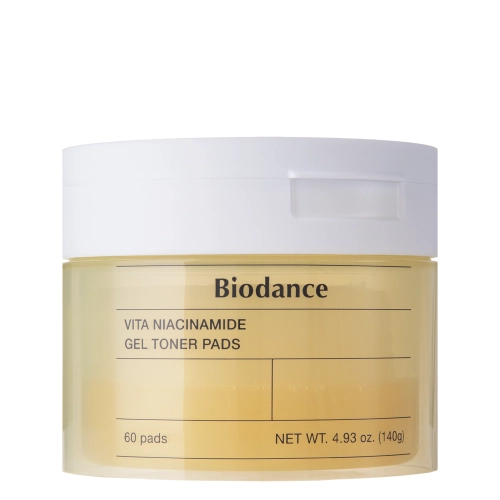 Biodance - Vita Niacinamide Gel Toner Pads - Skaistinamosios Veido Pagalvėlės - 60vnt