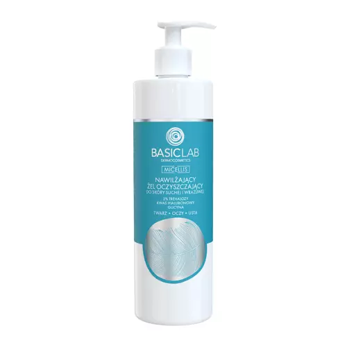 BasicLab - Micellis - Drėkinamasis Valomasis Gelis Sausai ir Jautriai Odai - 300ml