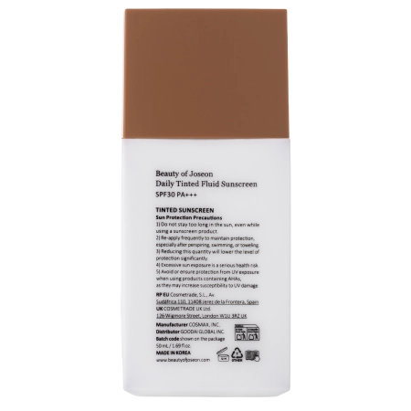Beauty of Joseon - Daily Tinted Fluid Sunscreen #MY220 - Tonuojantis Fluidas nuo Saulės - 50ml