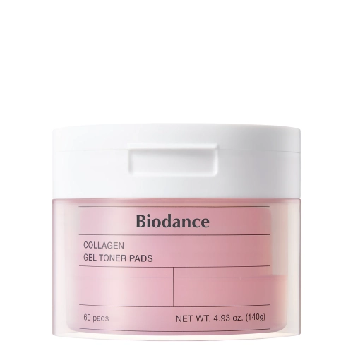 Biodance - Collagen Gel Toner Pads - Stangrinamieji Kolageno Veido Vatos Diskeliai - 60vnt
