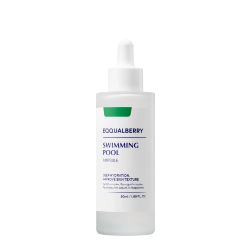 EQQUALBERRY - Swimming Pool Ampoule - Drėkinanti ir Raminanti Ampulė Veido Odai - 50ml