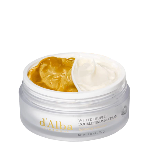 d'Alba - White Truffle Double Serum & Cream - Raukšles Mažinantis Duetas Veidui - 70 g