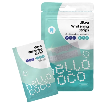 hello coco - Ultra Whitening Strips PAP - Balinančios Juostelės su PAP - 10vnt