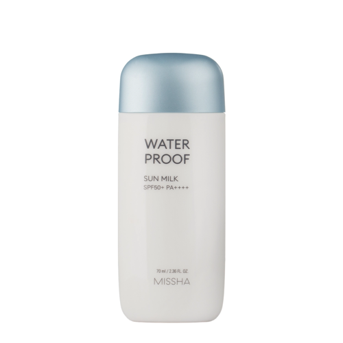 Missha - All-Around Safe Block Waterproof Sun Milk SPF50+/PA++++ - Vandeniui Atsparus Veido Kremas - 70ml