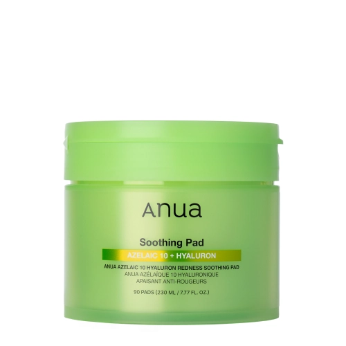 Anua - Azelaic 10+ Hyaluron Redness Soothing Pad - Raminamieji Veido Padeliai - 230ml/90vnt