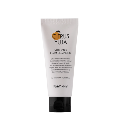 Farmstay - Citrus Yuja Vitalizing Foam Cleansing – Valomosios Veido Putos su Yuzu Vaisių Ekstraktu – 100 ml