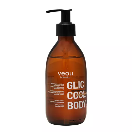 Veoli Botanica - Glic Cool Body - Šveičiamasis-Reguliuojantis Kūno Prausimosi Gelis - 280ml