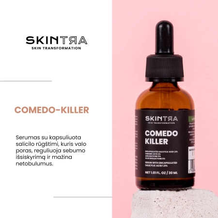 SkinTra - Comedo-killer - Serumas su Hermetizuota 2 % Salicilo Rūgštimi - 30 ml
