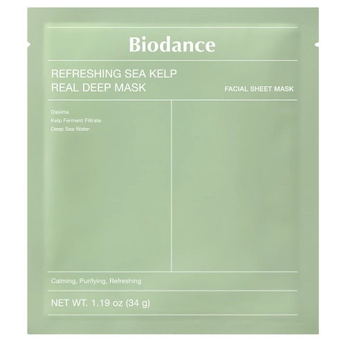 Biodance - Radiant Vita Niacinamide Real Deep Mask – Raminamoji ir Drėkinamoji Veido Kaukė – 1 vnt., 34 g