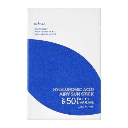Isntree - Hyaluronic Acid Airy Sun Stick SPF 50+ PA ++++ - Apsauginis kremas nuo saulės - 22g