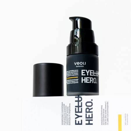 Veoli Botanica - Eyeluminate Hero - Energizuojantis ir Skaistinantis Paakių Serumas su Ultrastabiliomis Vitamino C Formomis - 15ml