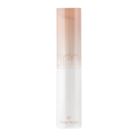 Rom&nd - Glasting Melting Balm - Blizgus Lūpų Balzamas - 01 Coco Nude - 3,5g