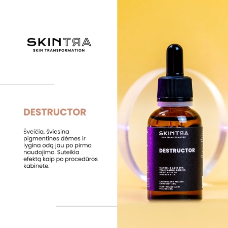 SkinTra - Destructor - Visus Metus Naudojamas Rūgštinis Pilingas 24% - 30ml