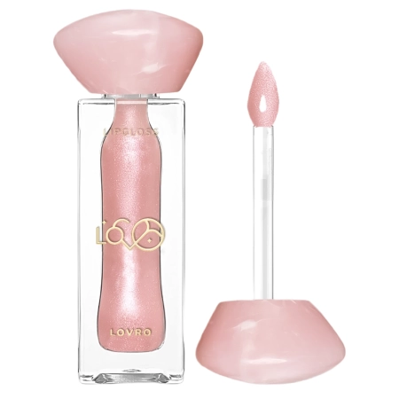 LOVRO - Bloomlight Lipgloss - Lūpų Blizgis Optiškai Didinantis Lūpas su Vėsinančiu Efektu - 03 Pearl Whisper - 5,5g