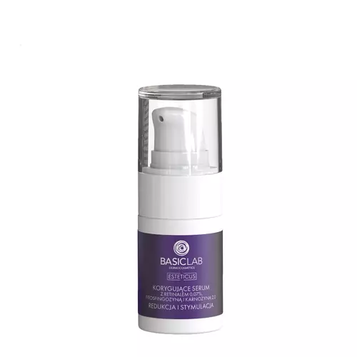 BasicLab - Redukcija ir Stimuliacija - Koreguojantis Serumas su 0,07% Retinaliu, Fitosfingozinu ir Karnozinu 2.0 - 15 ml