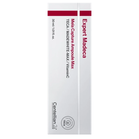Centellian24 - Madeca Mela Capture Ampoule Max - Šviesinantis ir Drėkinantis Veido Serumas - 30ml