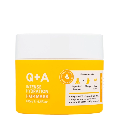 Q+A - Intense Hydration Hair Mask - Intensyviai Drėkinanti Plaukų Kaukė - 200ml