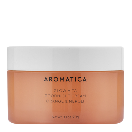Aromatica - Glow Vita Goodnight Cream Orange & Neroli – Drėkinamasis Naktinis Kremas su Niacinamidu ir Keramidais – 90 g