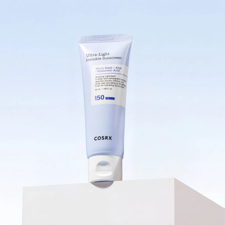 COSRX - Ultra - Light Invisible Sunscreen SPF50+/PA++++ - Lengvas Drėkinamasis Apsauginis Kremas nuo Saulės - 50ml