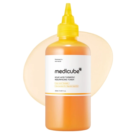 Medicube - Kojic Acid Turmeric Resurfacing Toner - Šviesinantis Veido Tonikas - 250ml