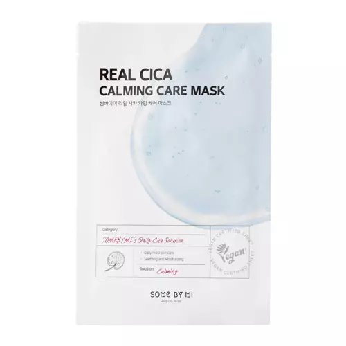Some By Mi - Real Cica Calming Care Mask - Raminanti lakštinė kaukė - 20g
