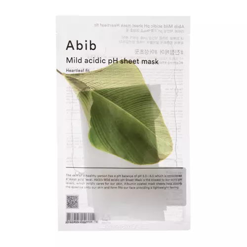 Abib - Mild Acidic pH Sheet Mask Heartleaf Fit - Švelni Lakštinė Kaukė su Širdžialape - 30ml
