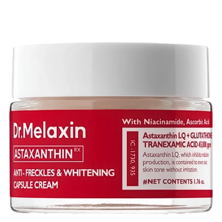 Dr.Melaxin - Astaxanthin Anti-Freckles and Whitening Capsule Cream - Šviesinantis Jauninantis Kremas su Astaksantinu - 50g