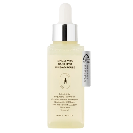 HEVEBLUE – Single Vita Dark Spot Pine-Ampoule – Ampulė Pigmentinėms Dėmėms Mažinti – 50 ml