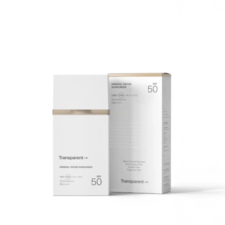 Transparent Lab - Mineral Tinted Sunscreen Medium - Mineralinis Apsauginis Kremas su SPF50 - 100ml