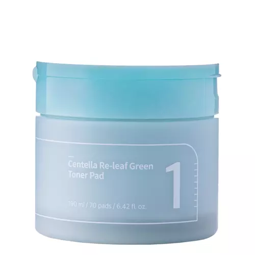 Numbuzin - No.1 Centella Re-leaf Green Toner Pad – Padeliai su Azijinės Centelės Ekstraktu – 70 vnt.